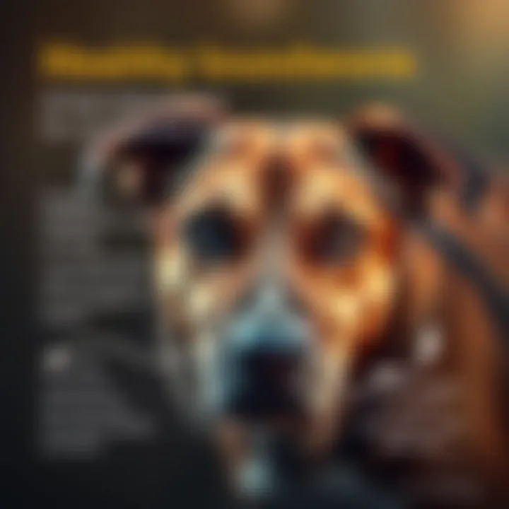 Graphic showing health implications of roundworm infestation in dogs