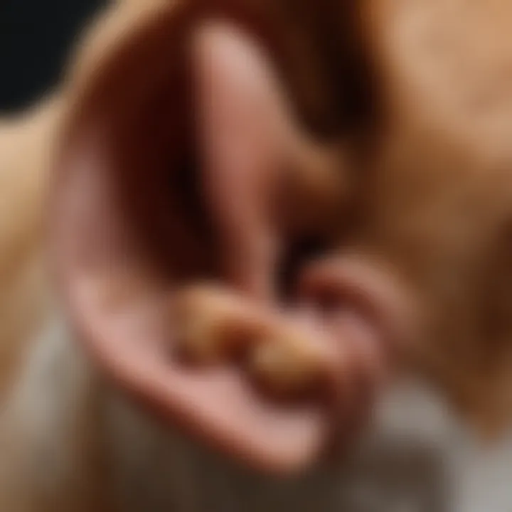 Illustration of canine ear anatomy for better understanding.