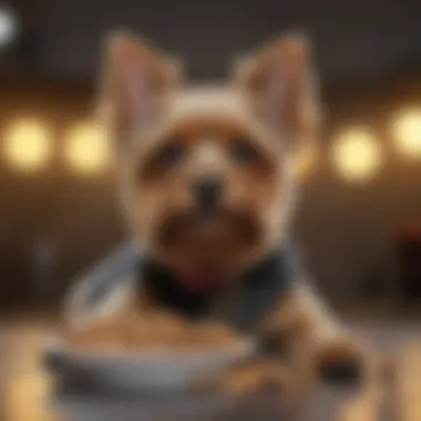 A variety of dog food options suitable for Yorkshire Terriers with allergies