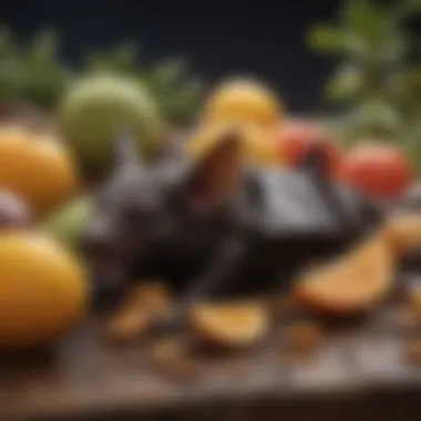 Varied Bat Diets A diverse array of fruits, insects, and nectar that constitute bat diets