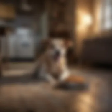 Creating a Positive Environment for Eating A dog playing in a happy home environment