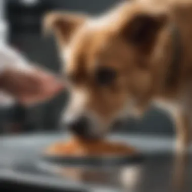 Veterinary Insights into Canine Appetite A veterinarian examining a dog during a check-up