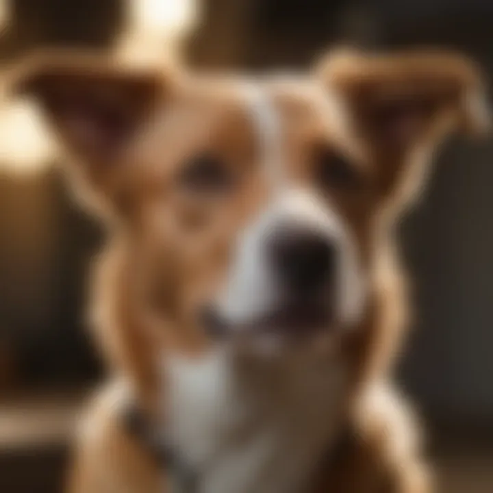 Behavioral changes exhibited by a dog in estrus.