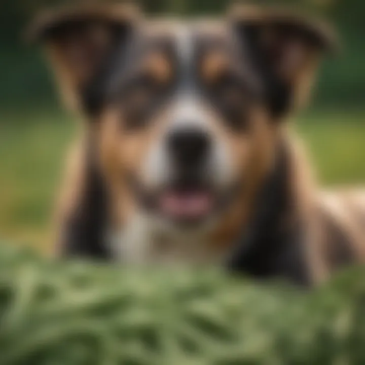 A variety of dog-friendly foods excluding green beans