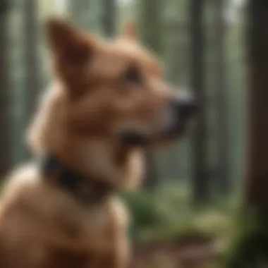 Responsible Use of Bark Collars A dog owner using a bark collar responsibly