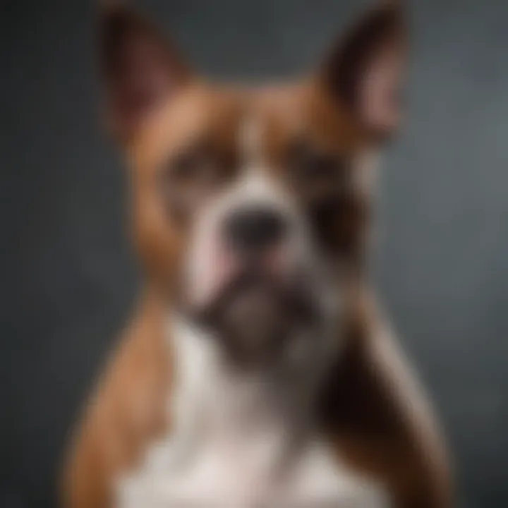 An elegant American Staffordshire Terrier demonstrating its strong physique and loyalty.