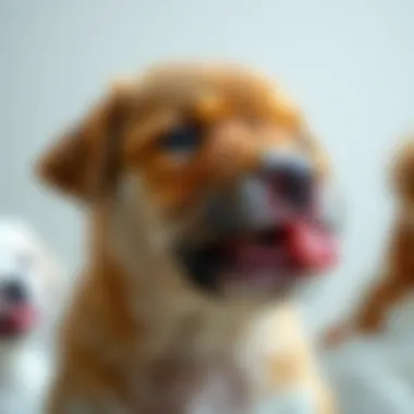 Puppy experiencing discomfort during teething