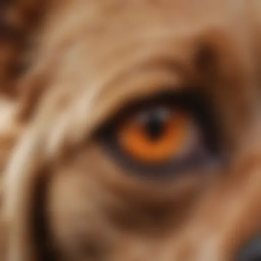 Close-up of a dog's ear showing inflammation