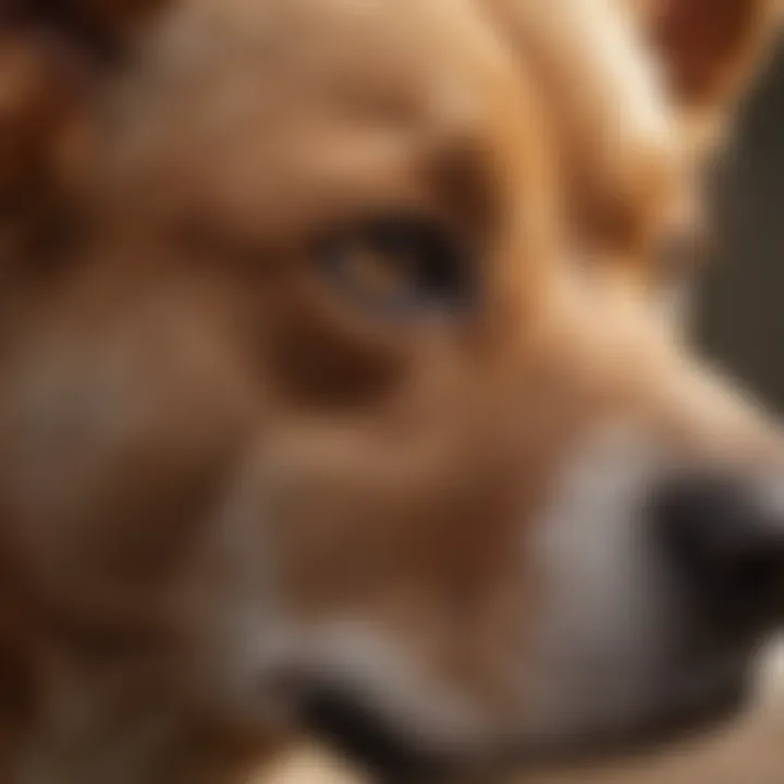 Dog being examined by a veterinarian for ear infection