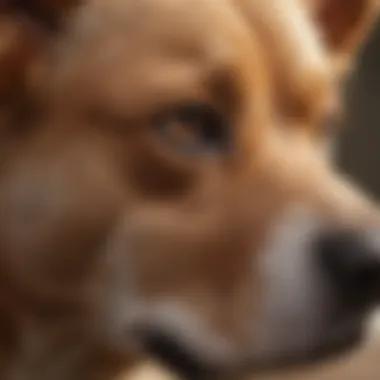 Veterinary Examination of Dog's Ear Dog being examined by a veterinarian for ear infection