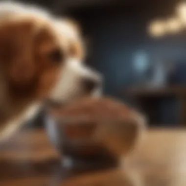 A well-proportioned bowl filled with dog food