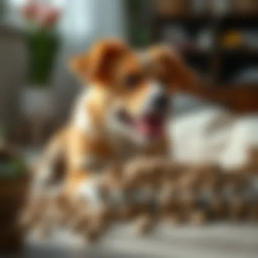 Nutritional breakdown of dog kibble for sensitive skin