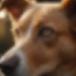 Healthy dog with clear eyes