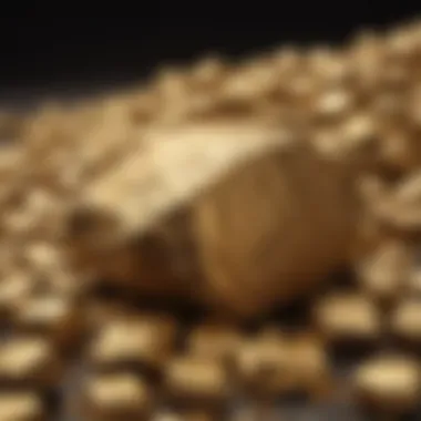 Market Dynamics of Gold Chunks A graph illustrating the market dynamics of gold chunks over time