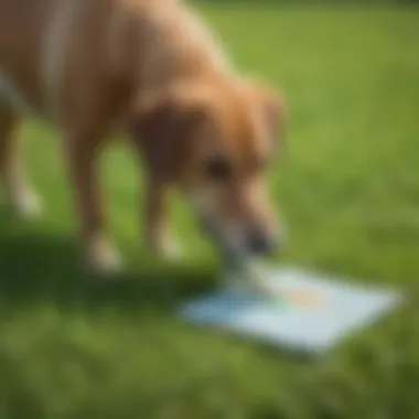 A clean and well-maintained grass pee pee pad, demonstrating proper care and upkeep