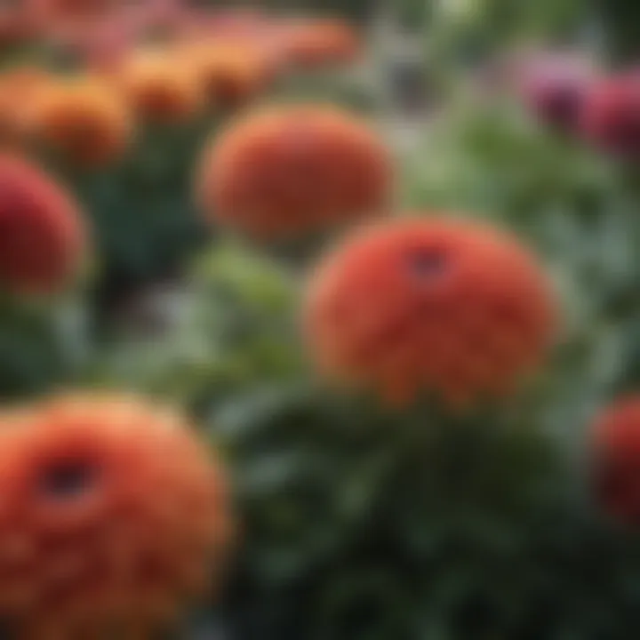 A well-designed landscape featuring hardy mums enhancing the aesthetic appeal of the garden.