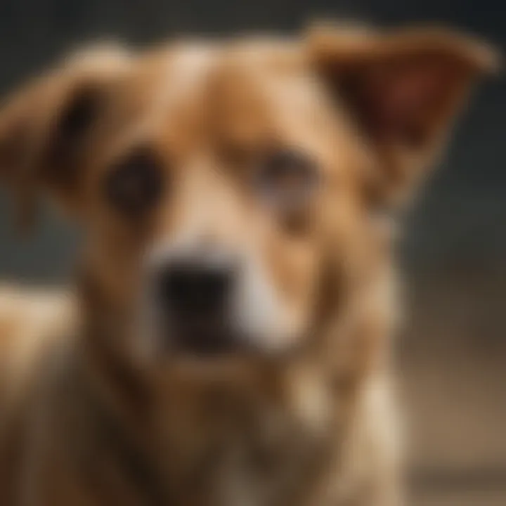 Illustration of different types of lice affecting dogs
