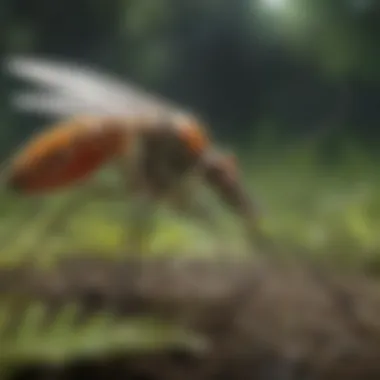 The Role of Biodiversity in Ecosystems A healthy ecosystem showcasing vibrant flora and fauna supporting predator species.