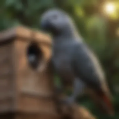 A checklist of best practices for maintaining African Grey parrot nest boxes.