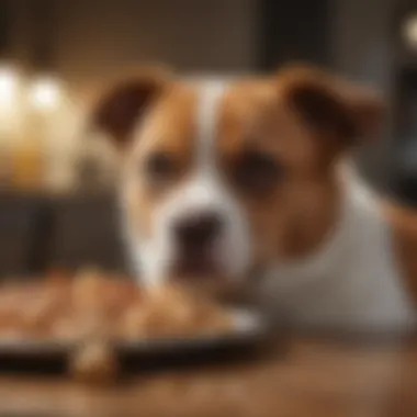 Signs of Food Sensitivity in Pets Pet showcasing signs of food sensitivity through scratching and discomfort