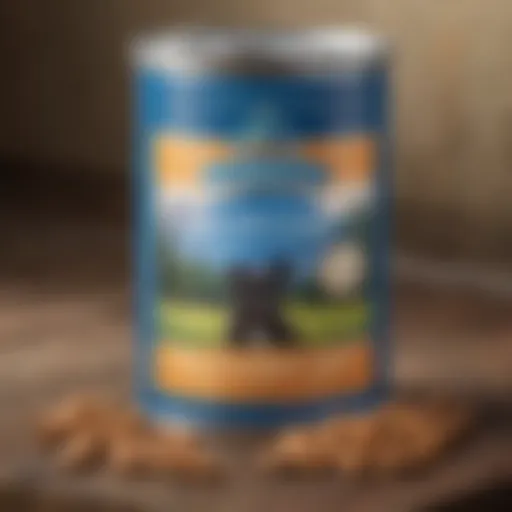 Blue Buffalo puppy food packaging showcasing protein details