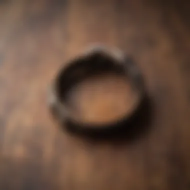 Close-up of flea collar ingredients on a wooden surface