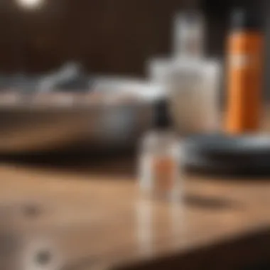 Comparative Analysis of Flea Control Solutions Comparison of flea control products on a table