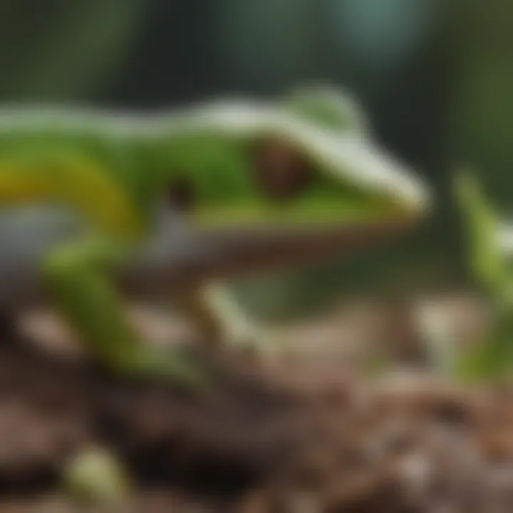 An assortment of insects and small invertebrates, common food sources for anoles.