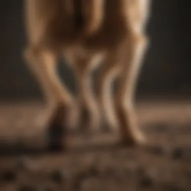 Close-up of a dog's rear end, highlighting potential irritation.