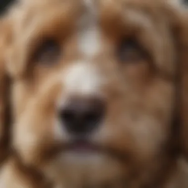 Close-up of a Bernedoodle's face radiating affection