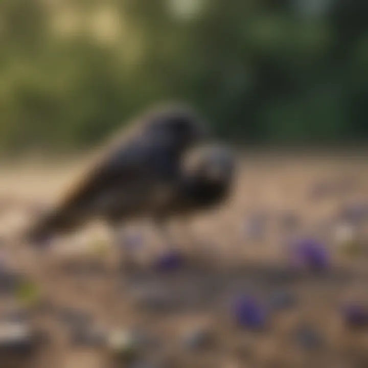 A variety of insects commonly eaten by purple martins