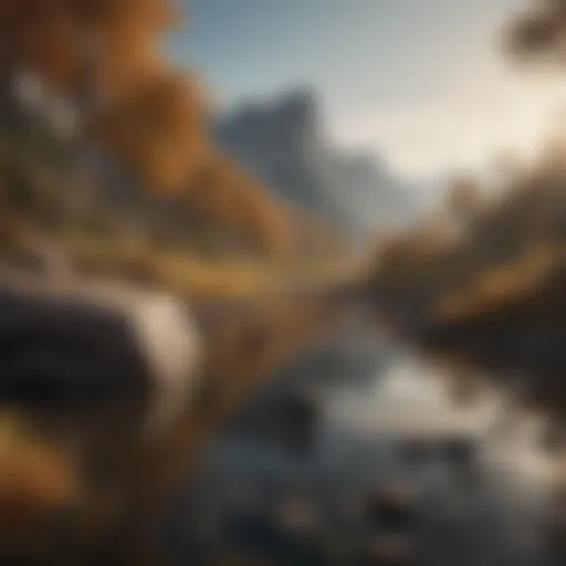 A stunning landscape showcasing the effects of climate change on natural ecosystems.