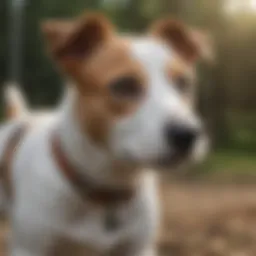 A Jack Russell Terrier engaged in a training session