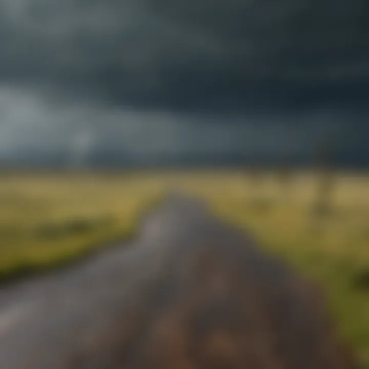 A rain shower over Yellowstone's vibrant landscape, illustrating the park's precipitation patterns.