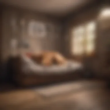 Comfortable Sleeping Arrangements for Dogs A cozy sleeping area designed for dogs at a boarding service