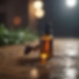 A collection of essential oils known for repelling ants