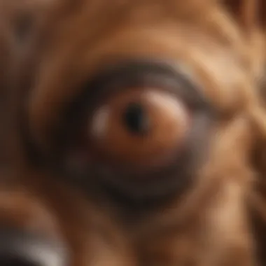 Close-up of a dog with a tick on its fur