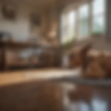 A serene living space that reflects a suitable environment for dog ownership