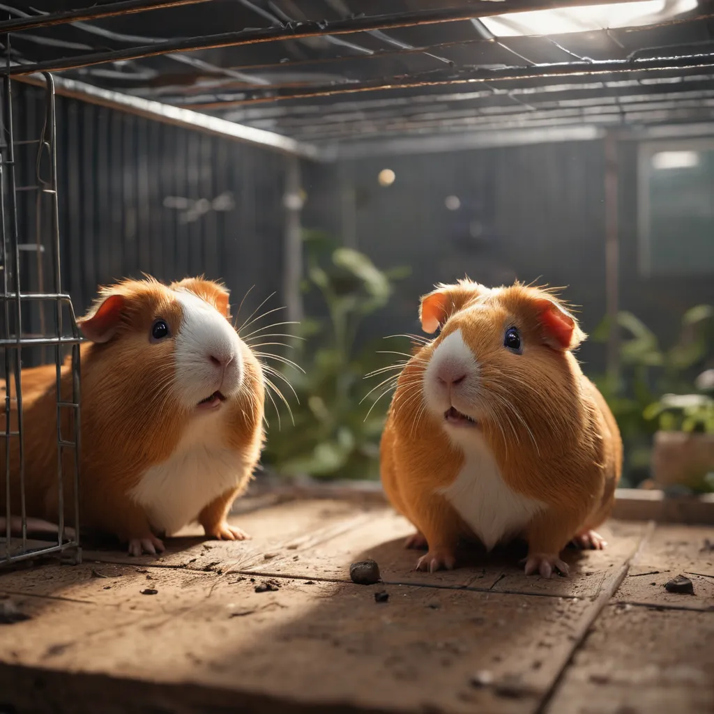 View of Optimal Cage Size for Two Happy Guinea Pigs